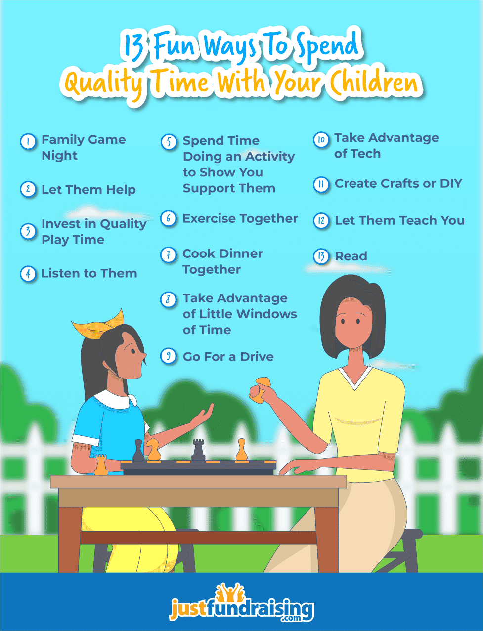 13 ways to spend quality time with your children infographic