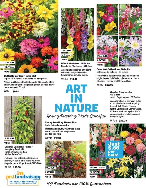 Flower fundraising program