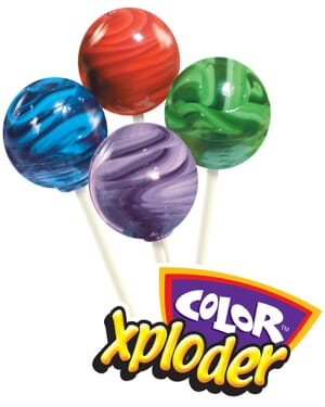 Color Xploder Gourmet Lollipops