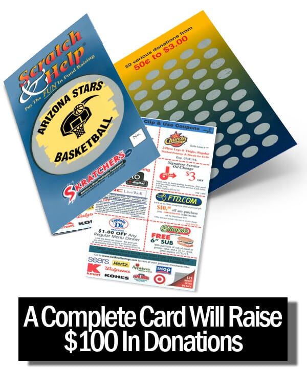 Scratch Cards Pubs Clubs 10 x `Back Of The Net` Football Fundraising Cards 