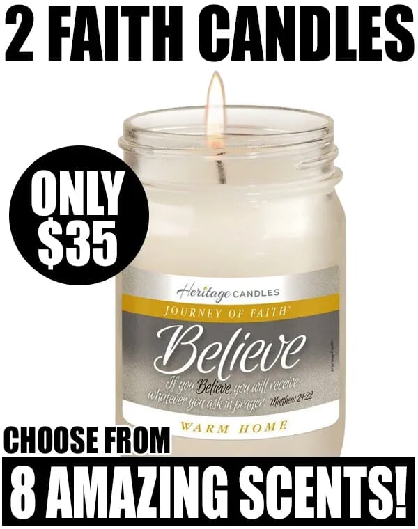 Journey Of Faith Candle Sample