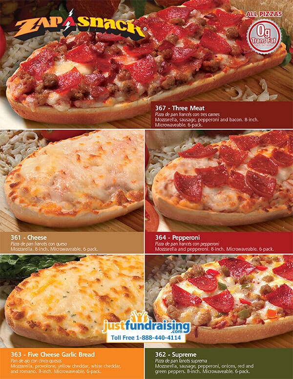 Zap A Snack Pizza Fundraiser Earn 40 Profit Justfundraising