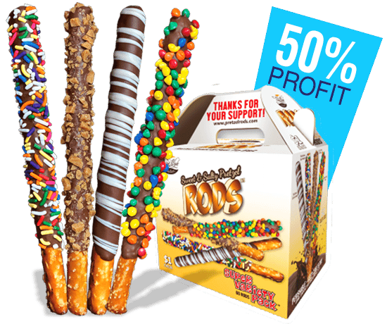 Pretzel rod fundraiser
